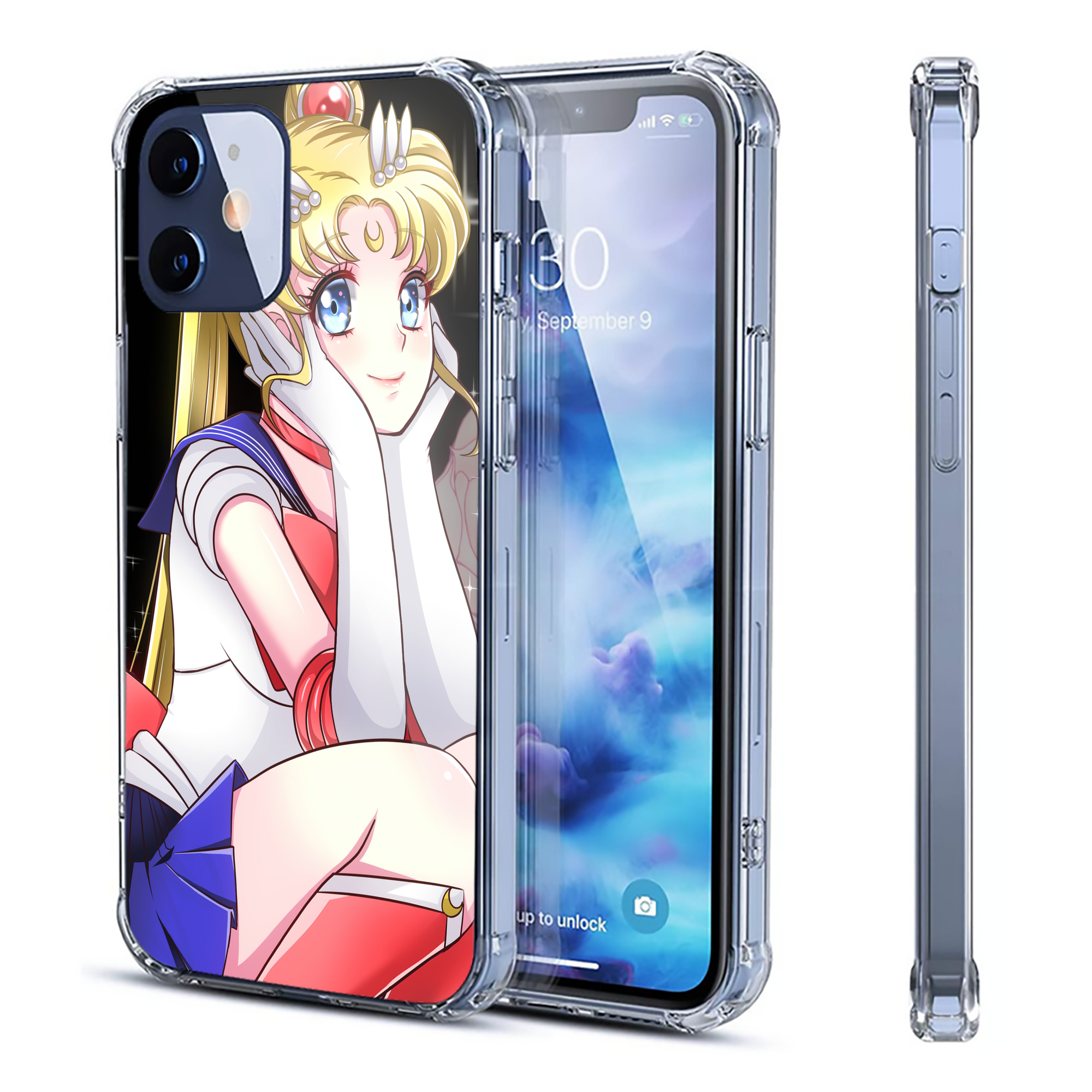 （画像用） 美少女戦士セーラームーン Sailor Moon 【iPhone 12シリーズ対応】透明スマホケース（クリアソフトケース）